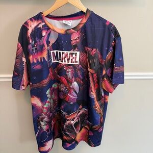 Primark Marvel Guardians of the Galaxy All Over Print Graphic Tee XL
